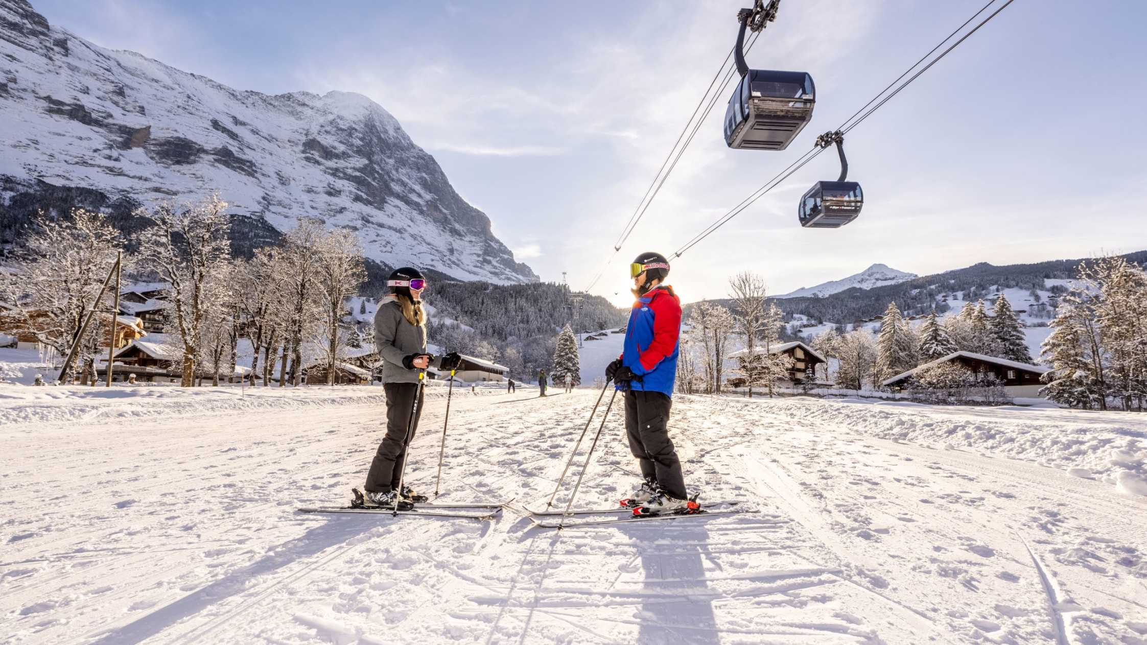 Teil des Gelaendes SnowpenAir mit Eiger Express