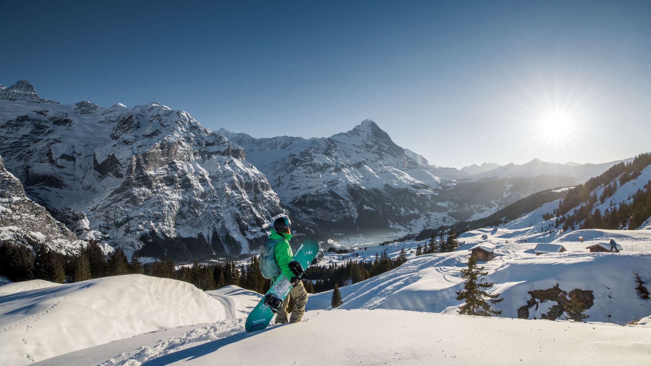 Jungfrau Skiregion Grindelwald Wengen Snowboard Eiger