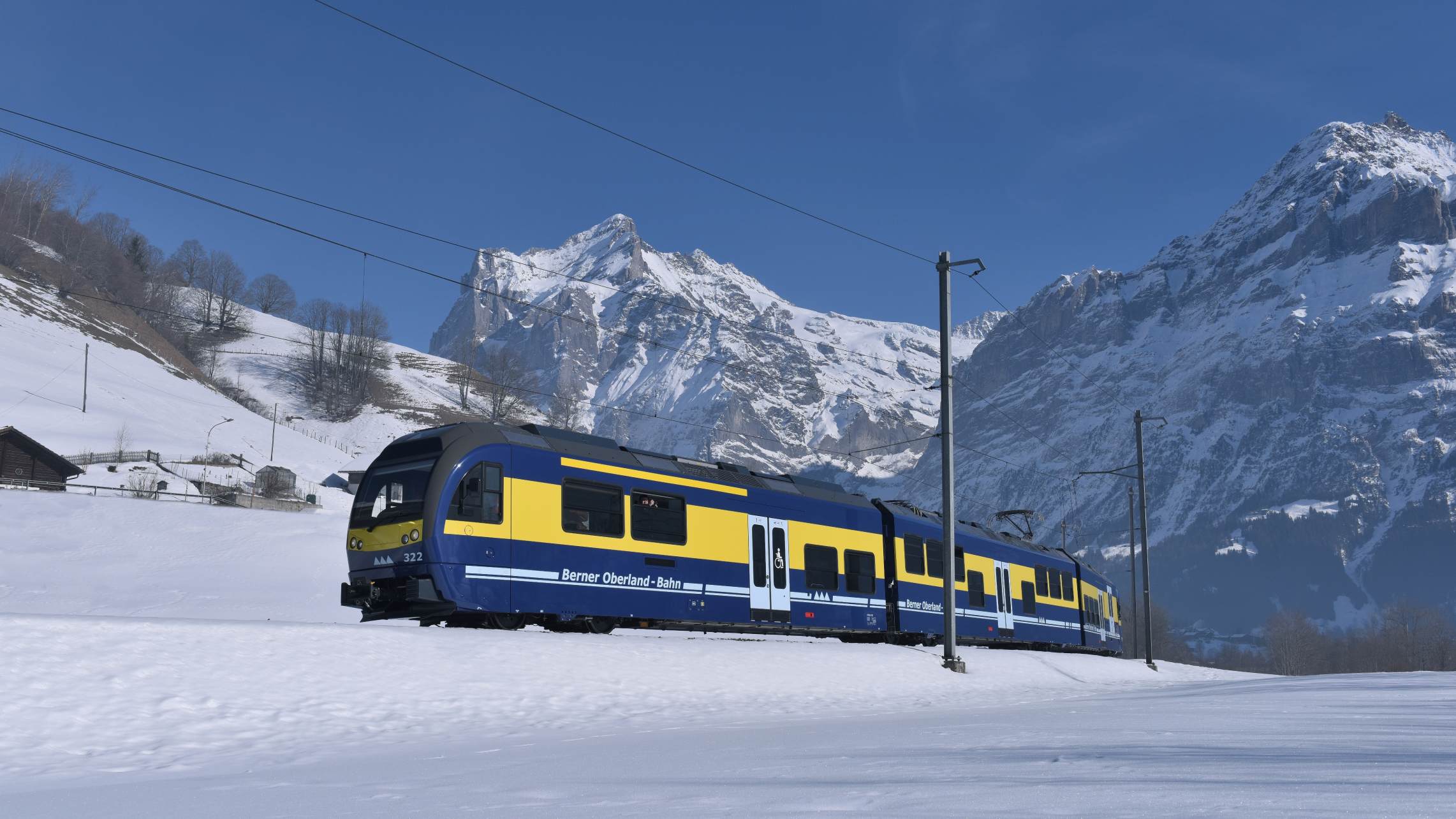 Berner oberland bahn wetterhorn grindelwald winter