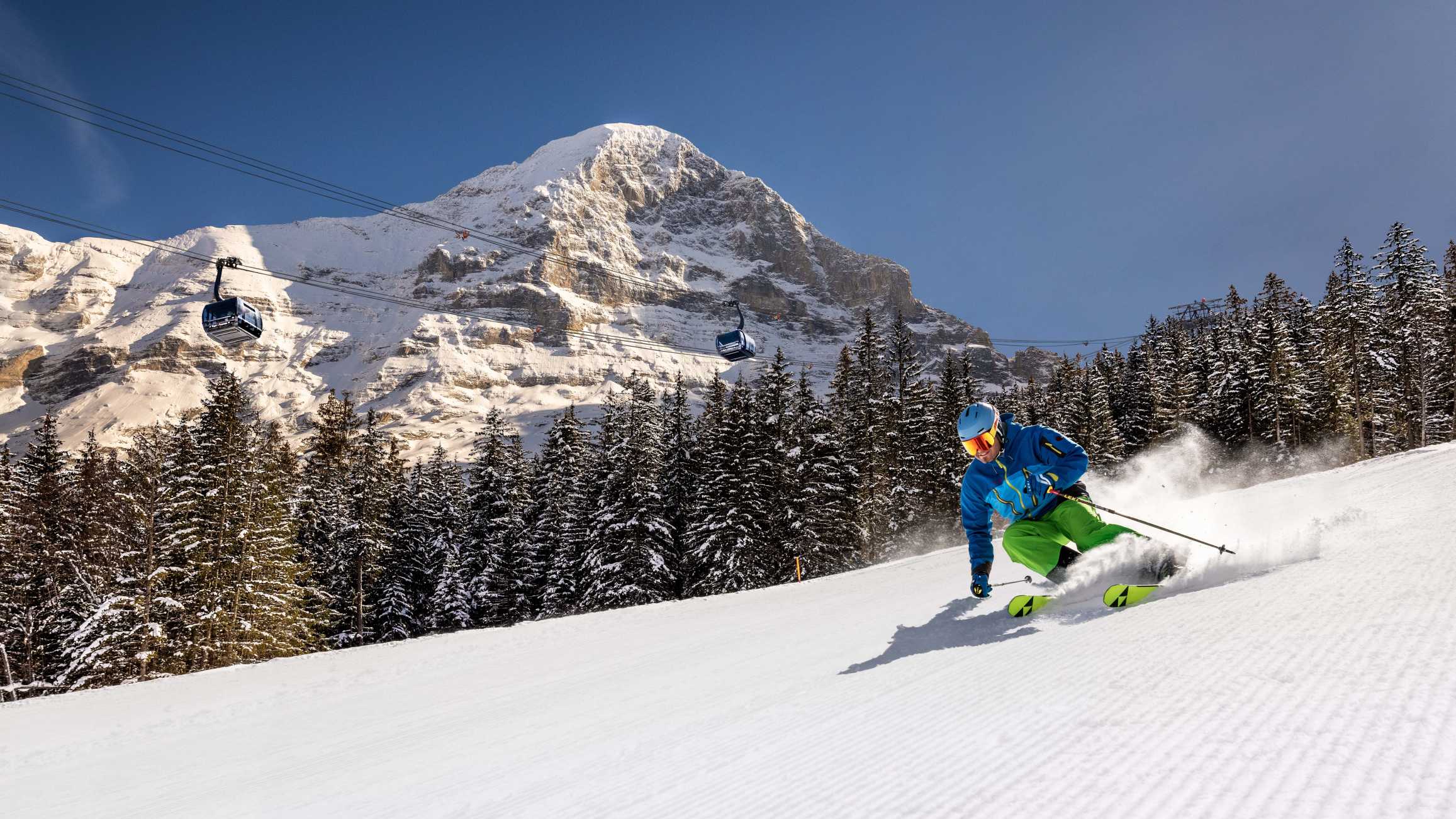 Skifahren Eiger Nordwand Eiger Express Grindelwald