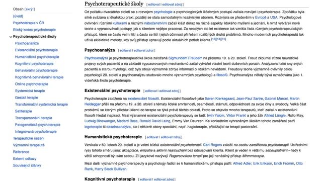 Psycho­terapeu­tic­ké školy