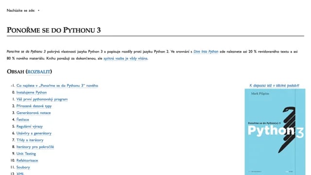 Ponořme se do Pythonu 3