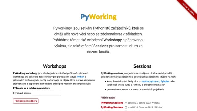 PyWorking Sessions