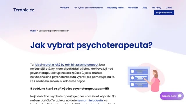 Jak vybrat terapeuta?