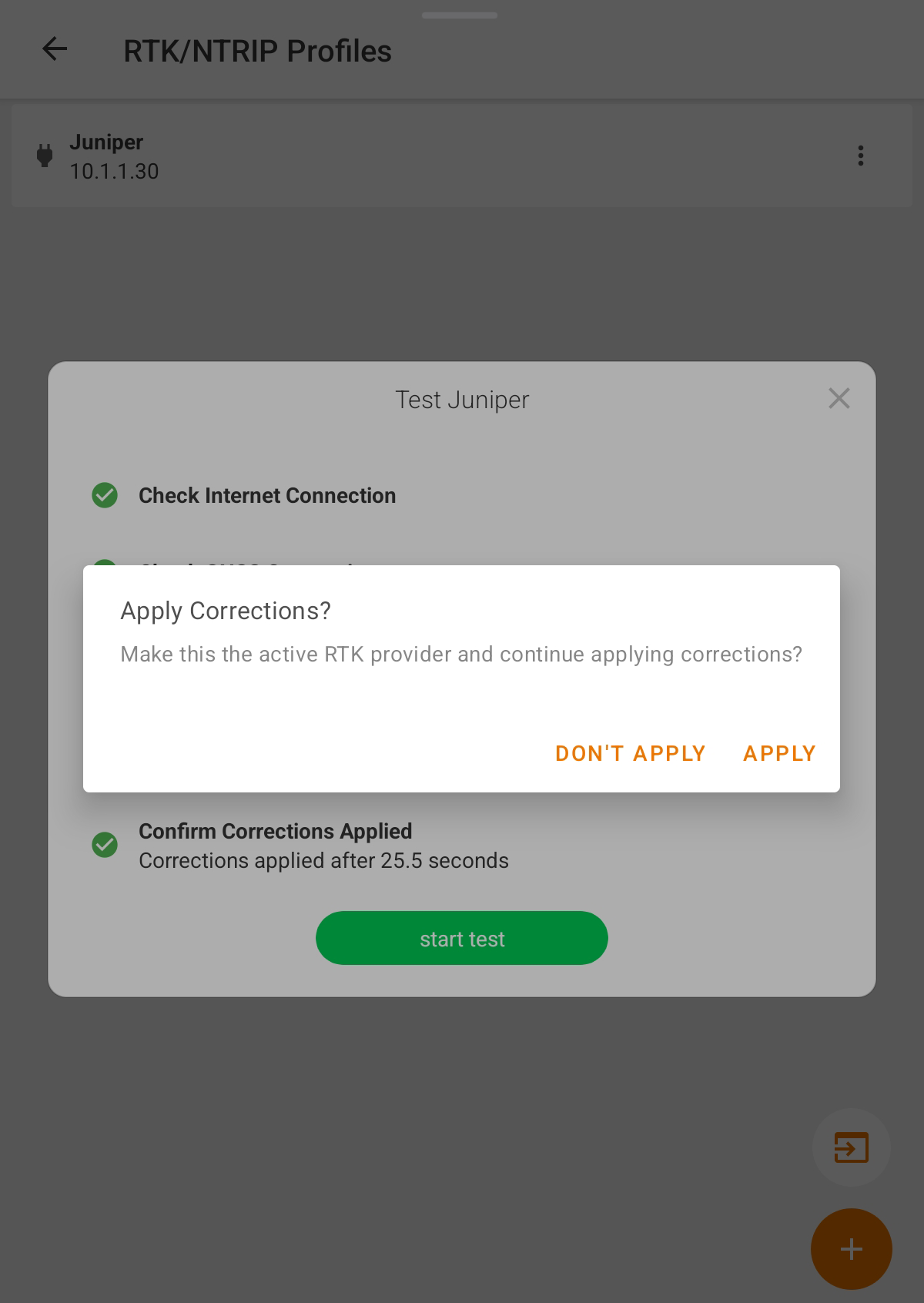 screenshot asking: don't apply or apply corrections