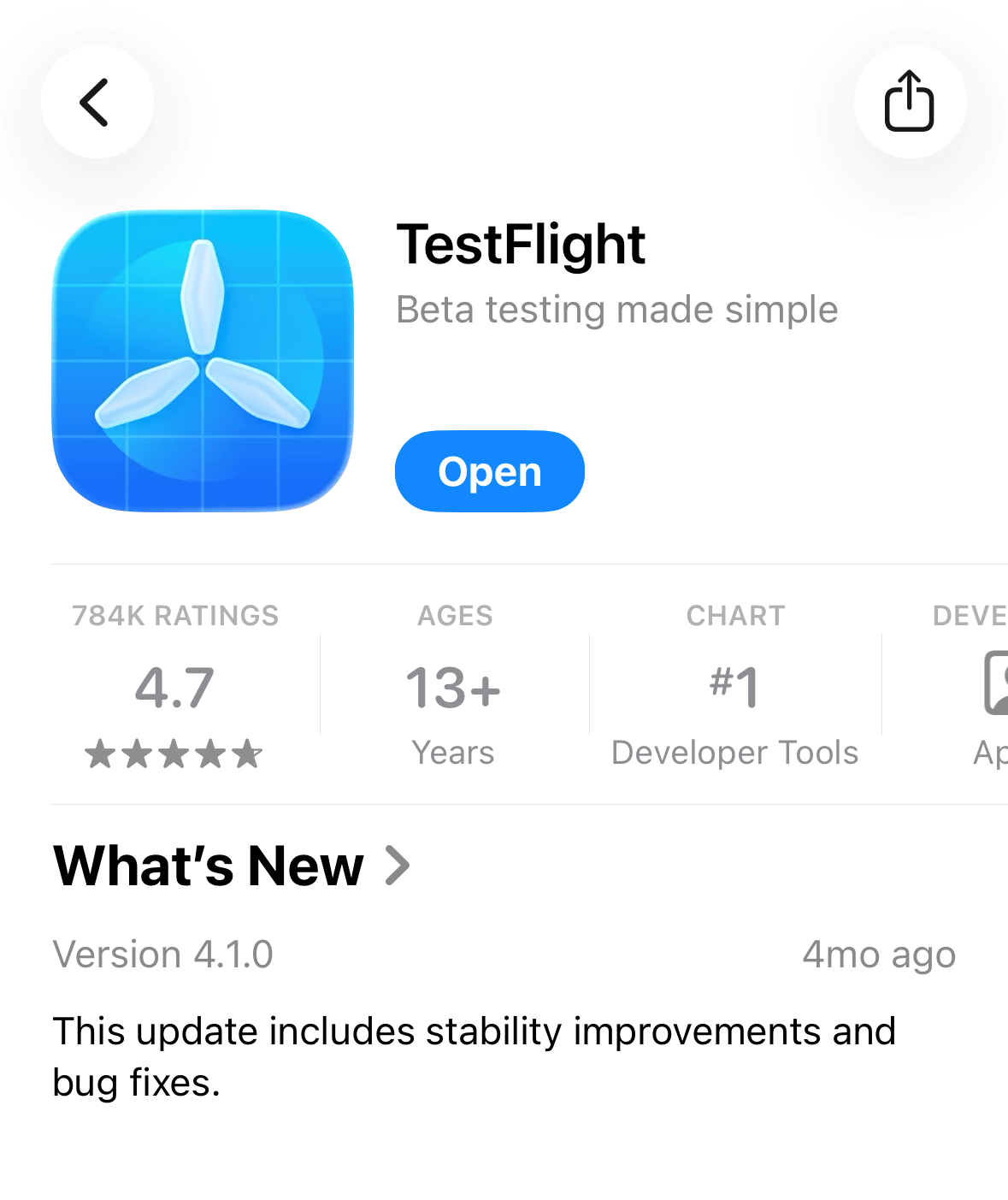 TestFlight beta image