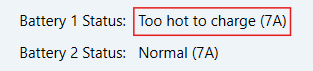 Too hot to charge