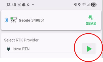 GPS Settings dialog