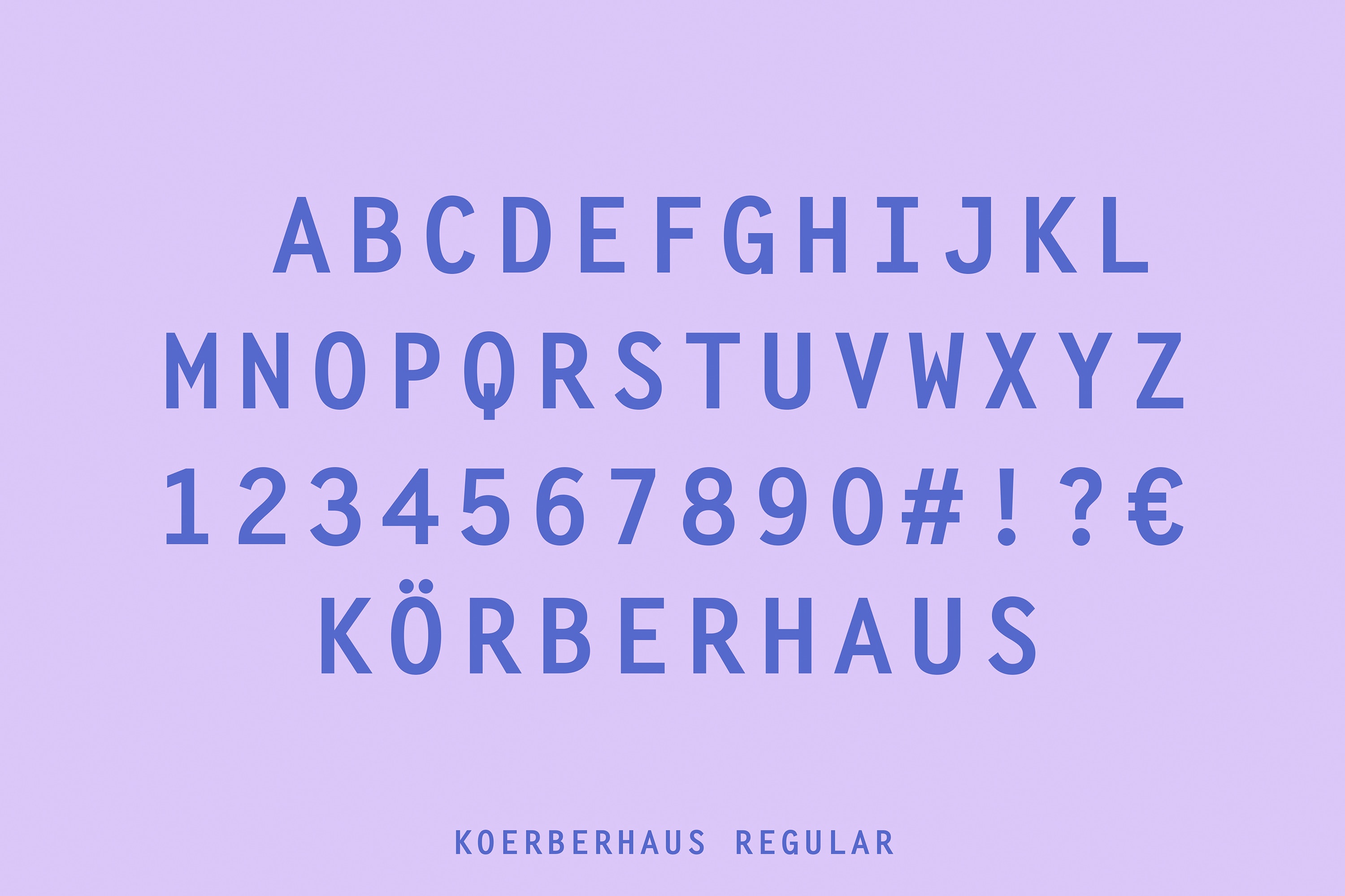 KörberHaus-Font in Regular