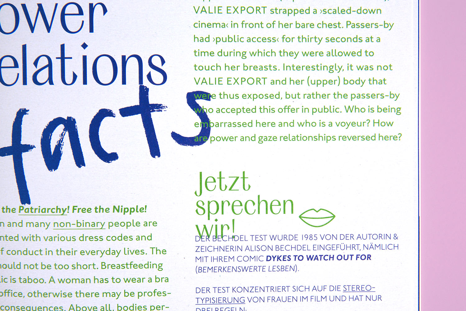 Magazine page in detail