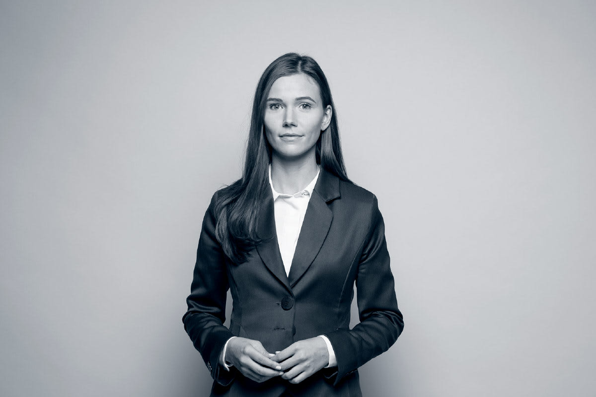 Woman in a suit