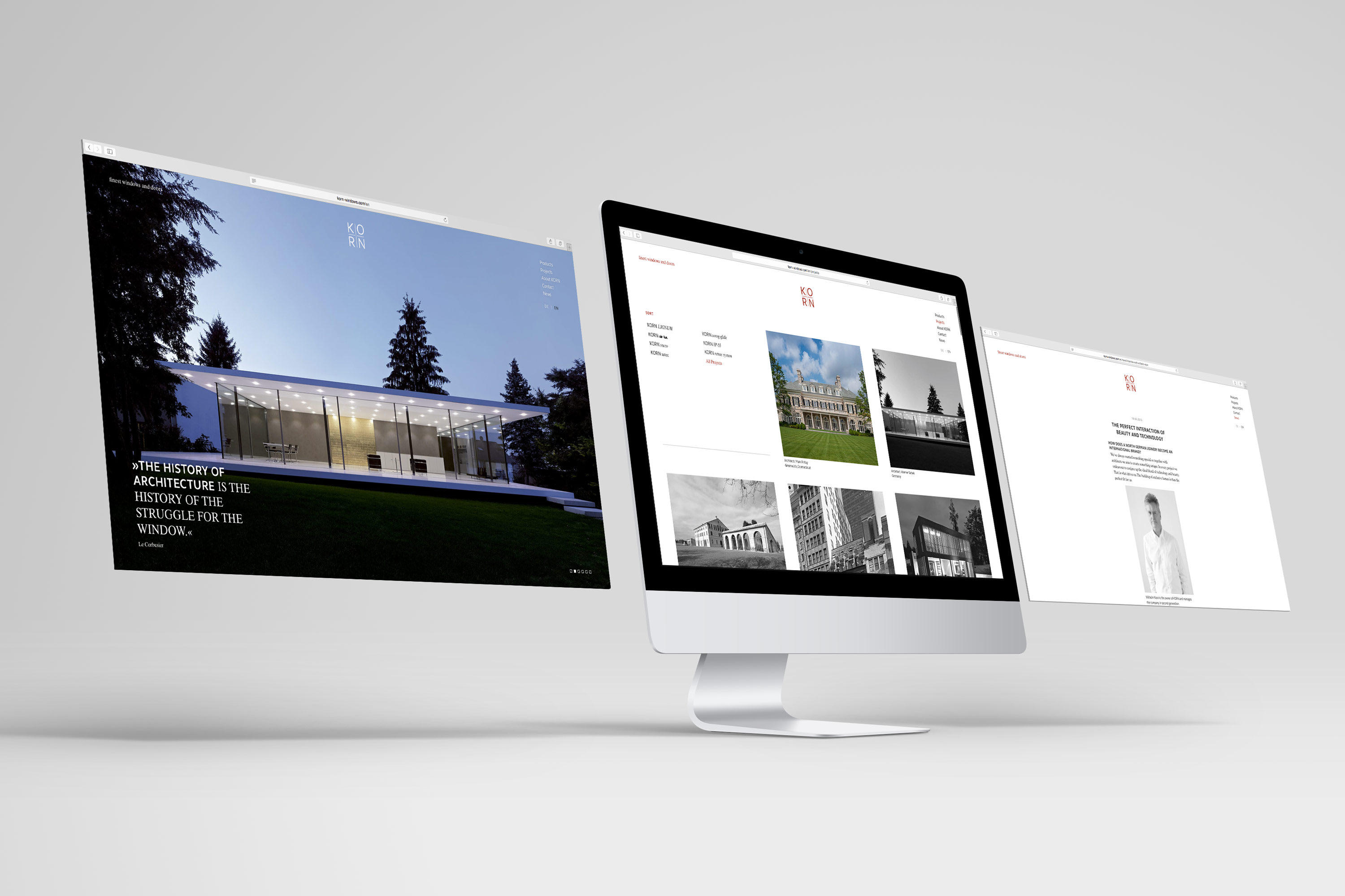 Neue website von KORN Windows & Doors