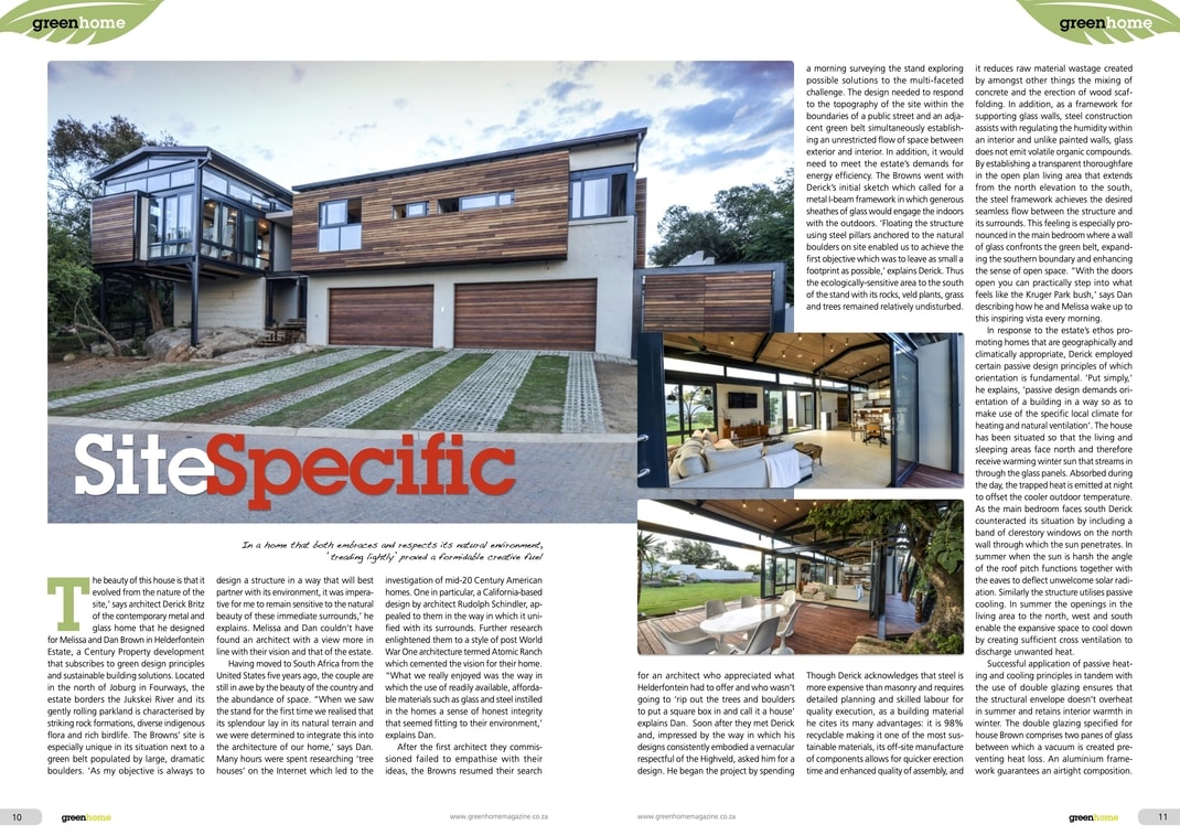 Photo showing the article Site Specific
