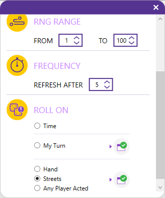 RNG for Poker