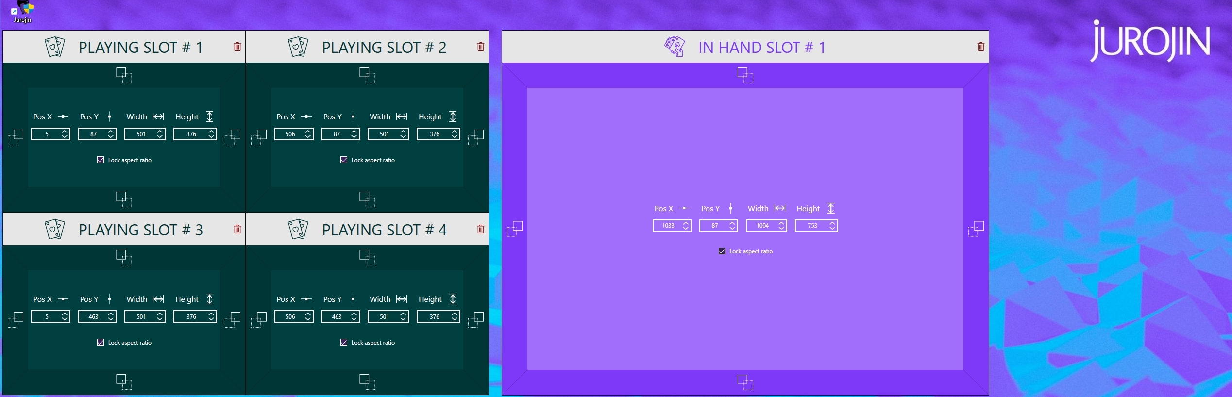 Multitabling with Jurojin with Dynamic slots