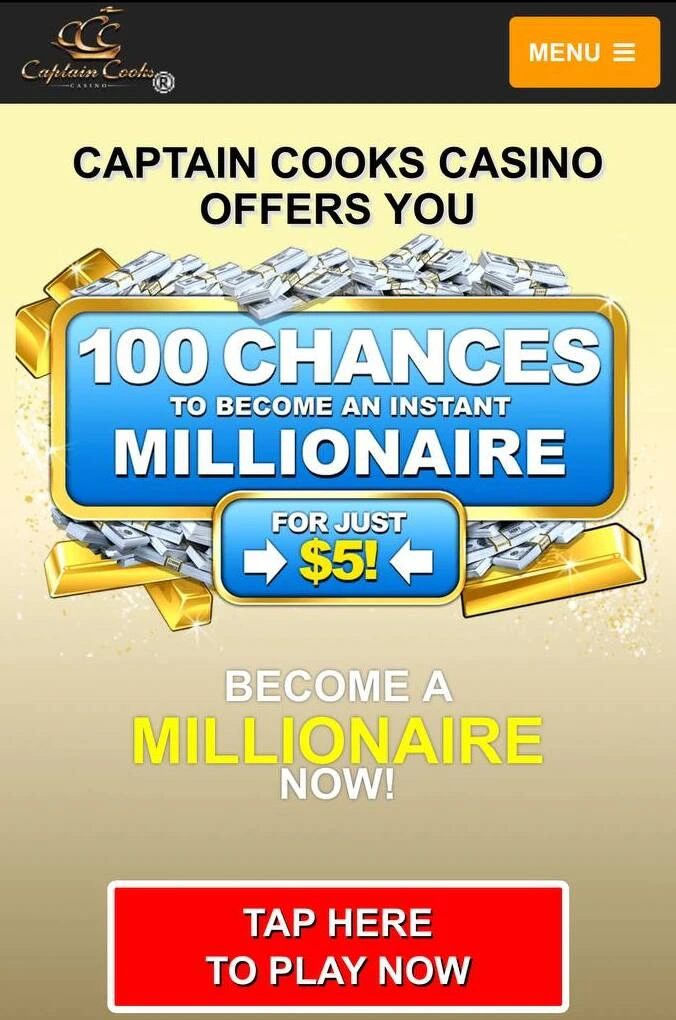 Captain Cooks Casino Mobile Login Link for UK Players