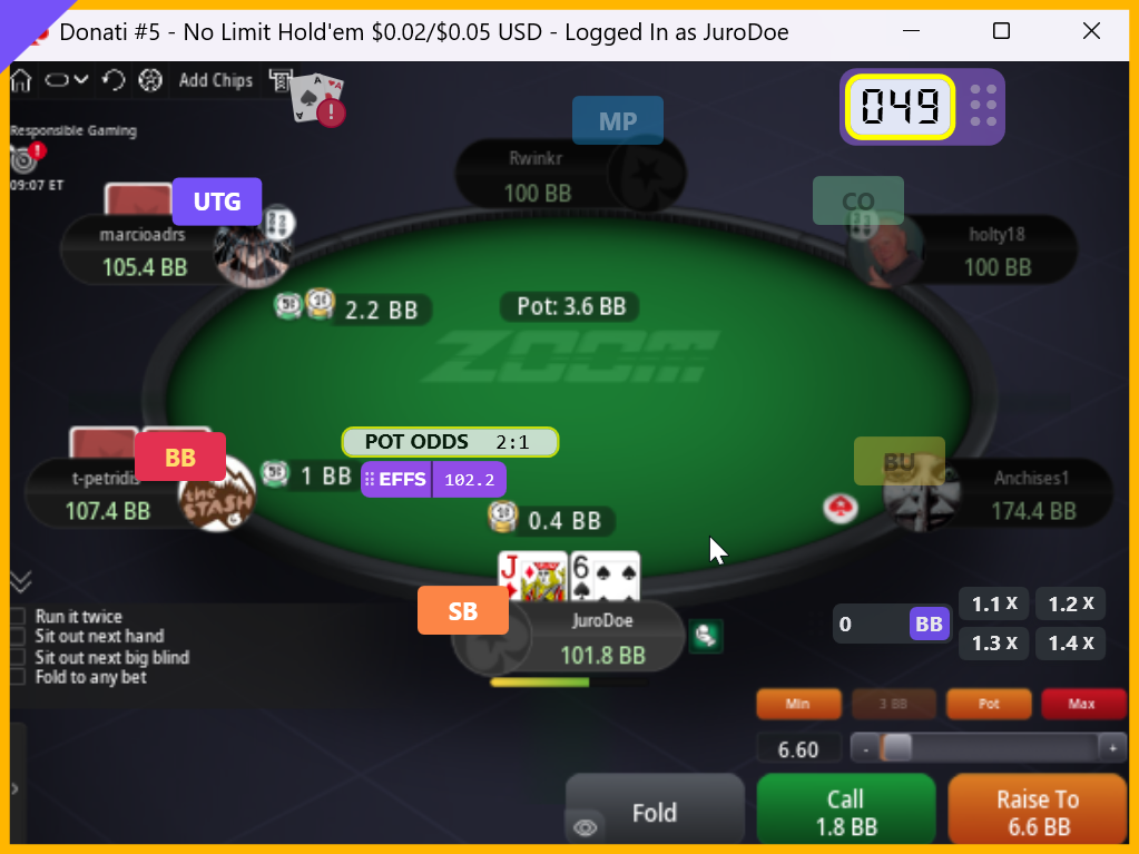 Seat position overlays for your poker tables