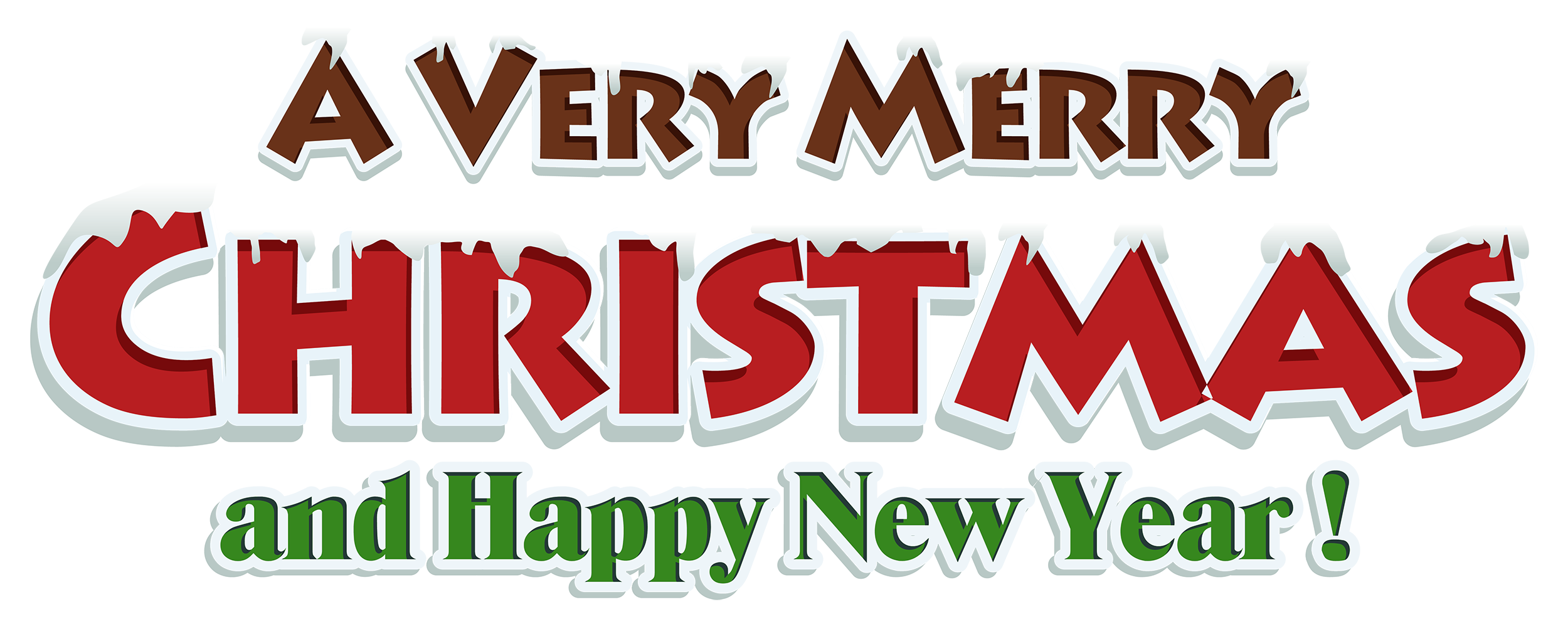 merry christmas and happy new year template