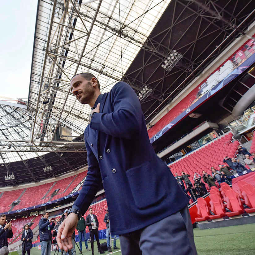 Checking into the Johan Cruijff ArenA