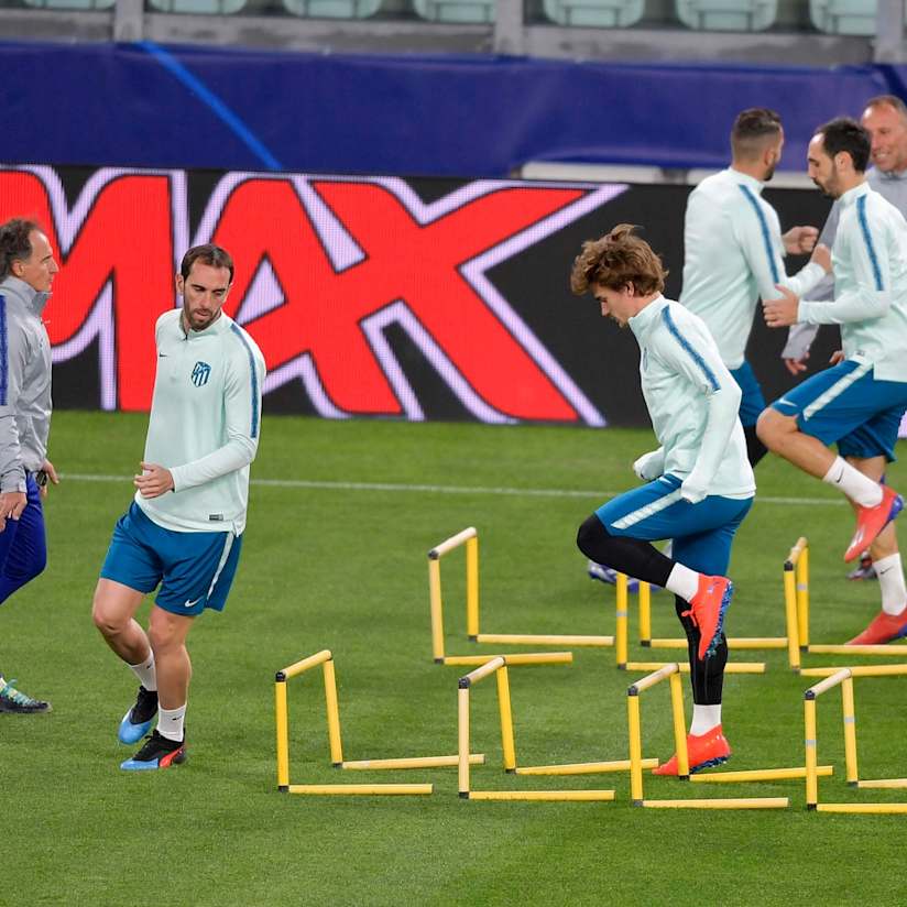 Atletico train at Allianz Stadium