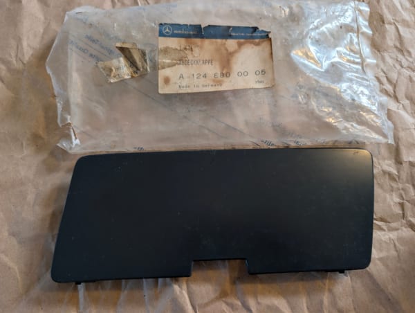 W124 C124 Genuine MB Unpainted Front Tow-hook Cover NEW