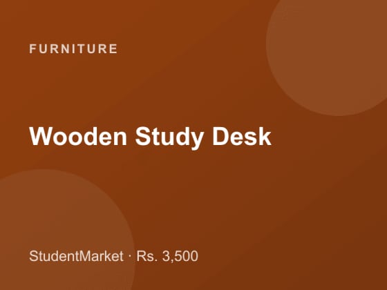 Wooden Study Desk
