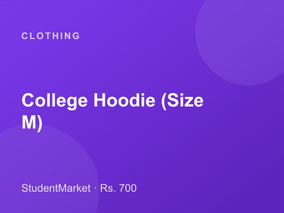 College Hoodie (Size M)