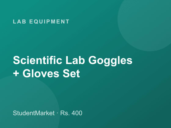 Scientific Lab Goggles + Gloves Set