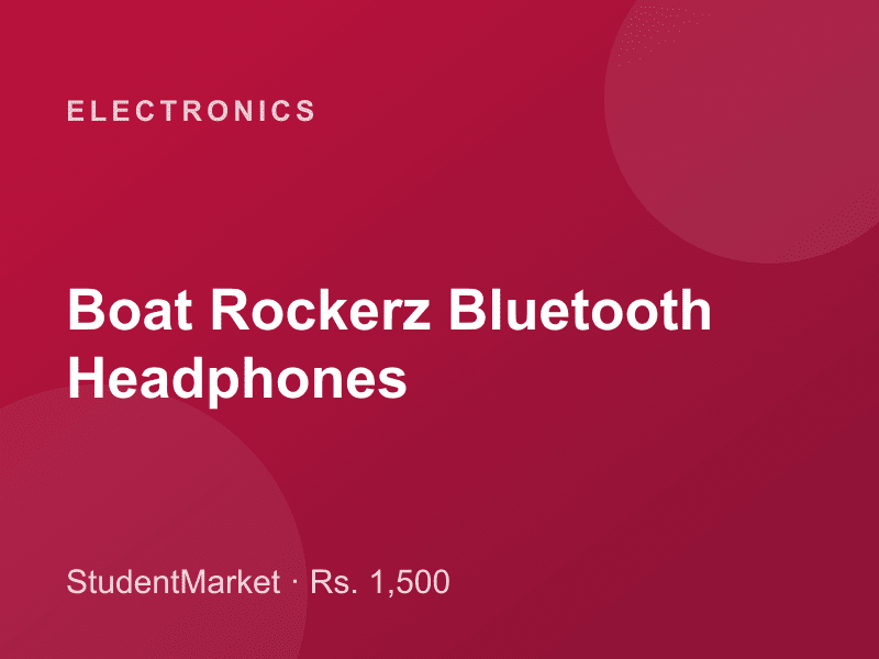 Boat Rockerz Bluetooth Headphones — photo 1 of 1