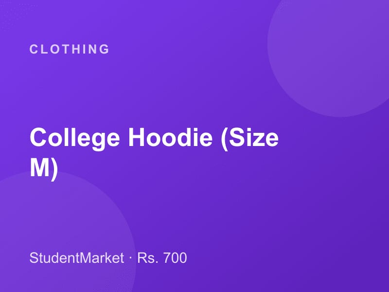 College Hoodie (Size M) — photo 1 of 1