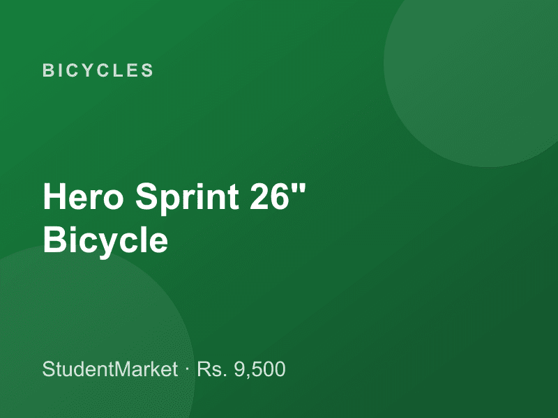 Hero Sprint 26" Bicycle — photo 1 of 1