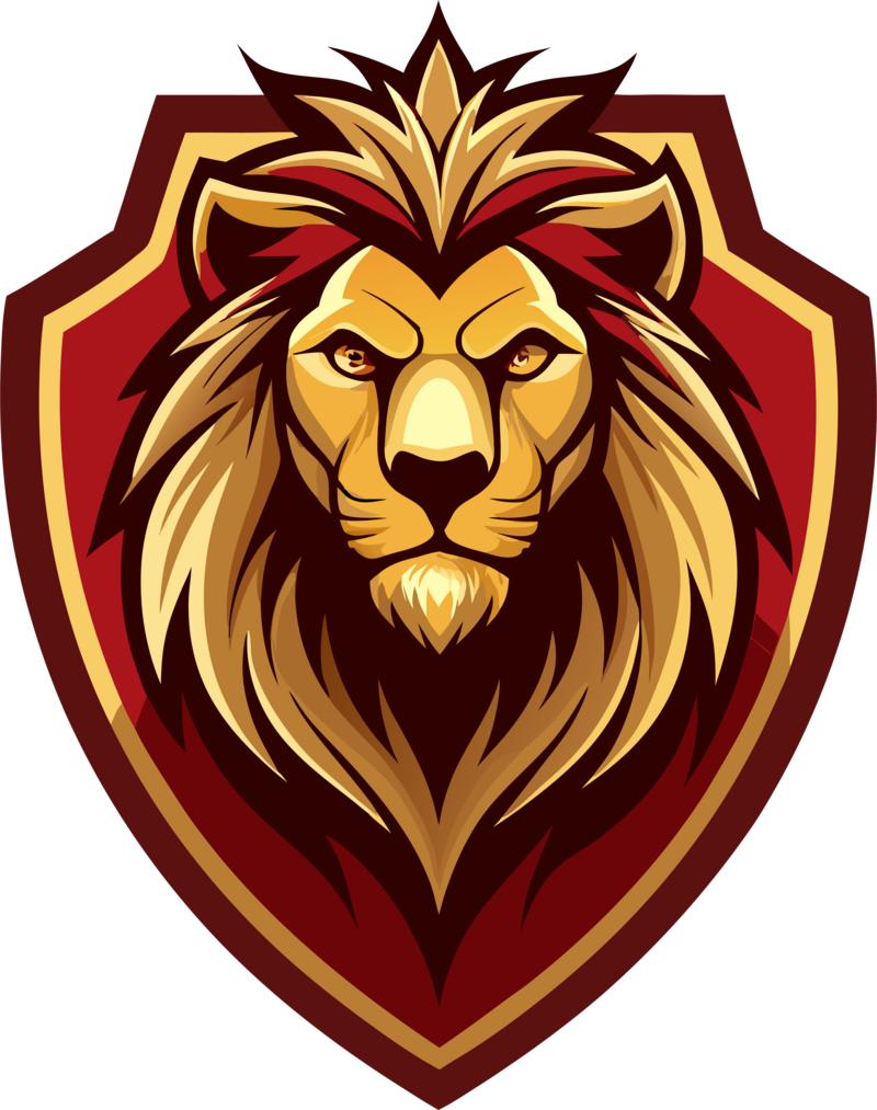 Complex crest, gradients reduced — the artwork as supplied