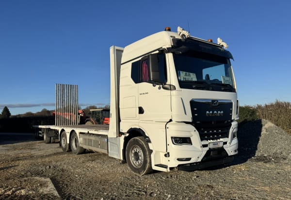ENSEMBLE MAN 6x2 TGX 26.540 PLATEAU PORTE PAILLE / BOIS – REMORQUE LECINENA — photo 2