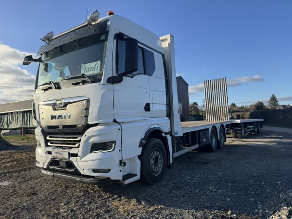 ENSEMBLE MAN 6x2 TGX 26.540 PLATEAU PORTE PAILLE / BOIS – REMORQUE LECINENA — photo 3