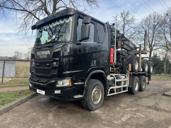 SCANIA V8 R650 A6X4HA - Arrière train forestier FRIEDERICH- Grue LOGLIFT 281S — photo 3