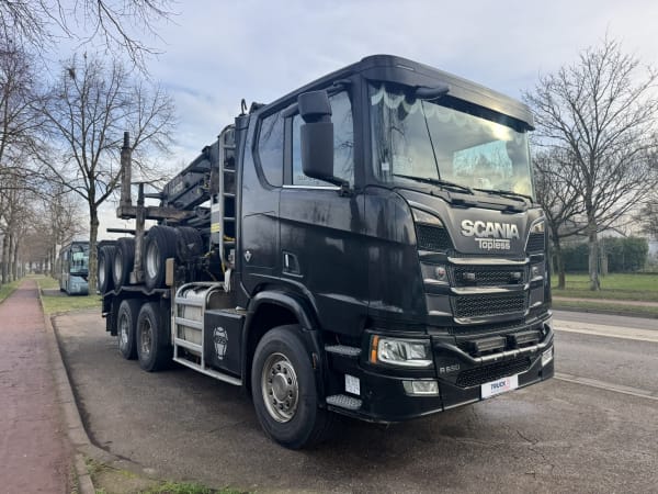 SCANIA V8 R650 A6X4HA - Arrière train forestier FRIEDERICH- Grue LOGLIFT 281S — photo 2