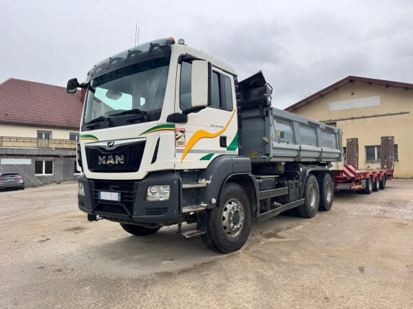 MAN TGS 33.420 6X4 BI-BENNE MEILLER Porte arrière hydraulique — photo 2