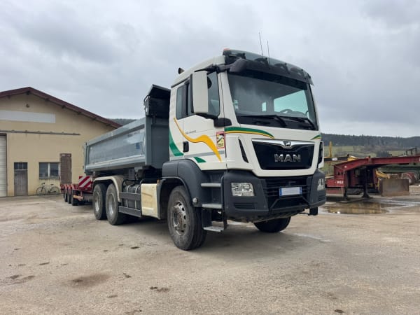 MAN TGS 33.420 6X4 BI-BENNE MEILLER Porte arrière hydraulique — photo 3