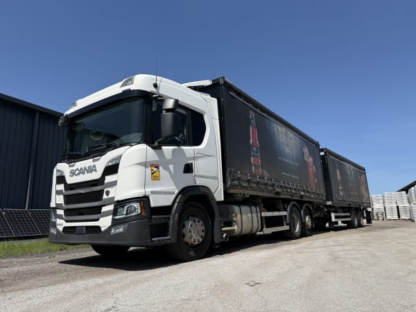 Porteur Scania G410 B6X2*4NB - Remorque Porte container avec caisse mobile PLSC — photo 3