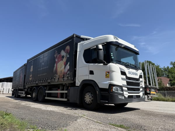 Porteur Scania G410 B6X2*4NB - Remorque Porte container avec caisse mobile PLSC — photo 2