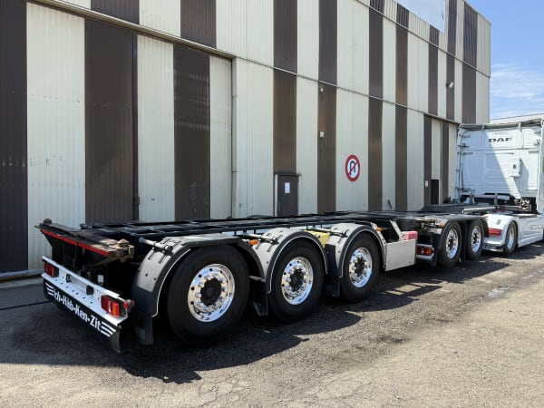Semi-remorque Porte Container D-TEC COMBITRAILER 5 essieux  — photo 3