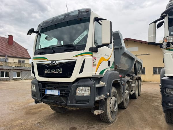 Man TGS 35.460 8X4 Benne ronde enrochement Forez-bennes ROC LINE — photo 3