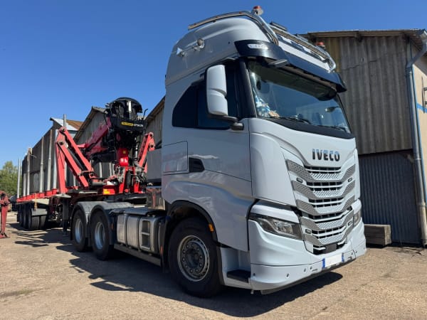 IVECO X-WAY 570 6x4 Kit Hydraulique Semi-remorque Grumière FAYMONVILLE Extensible — photo 3