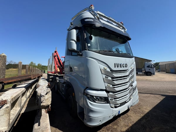 IVECO X-WAY 570 6x4 Kit Hydraulique Semi-remorque Grumière FAYMONVILLE Extensible — photo 3