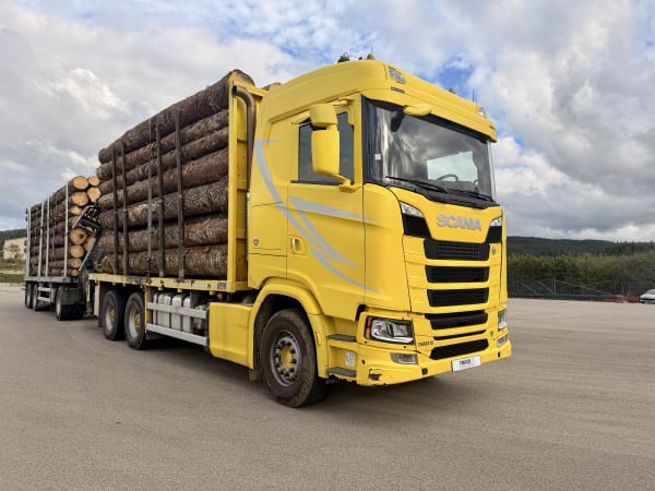 Grumier SCANIA 580 S 6X4 Plateau DIEBOLT Grue LIV 190Z — photo 2