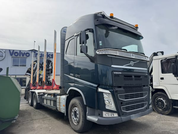 VOLVO FH500 6x4 GRUMIER Plateau à Berce / Grue KESLA — photo 2