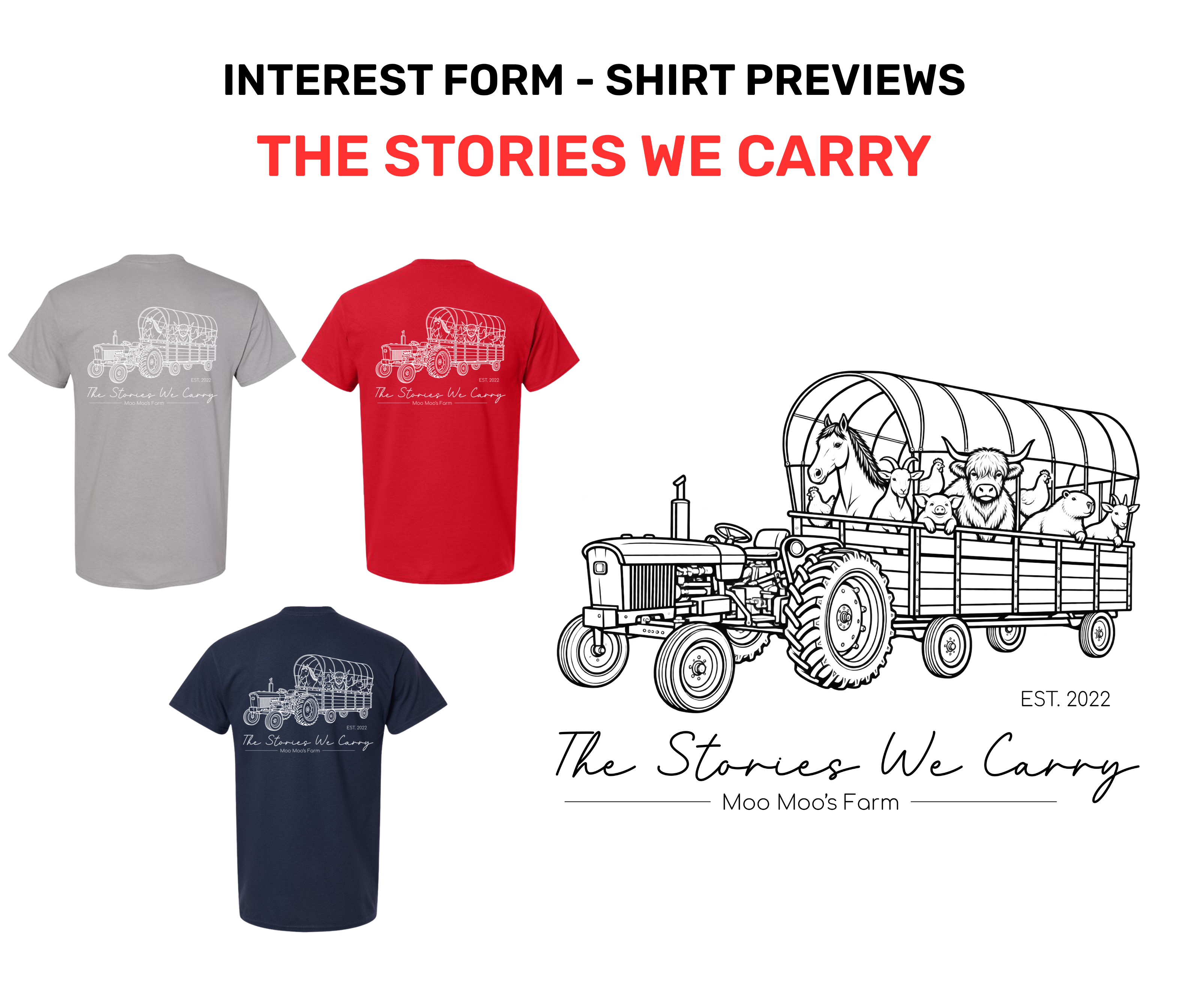 The Stories We Carry T-shirt design