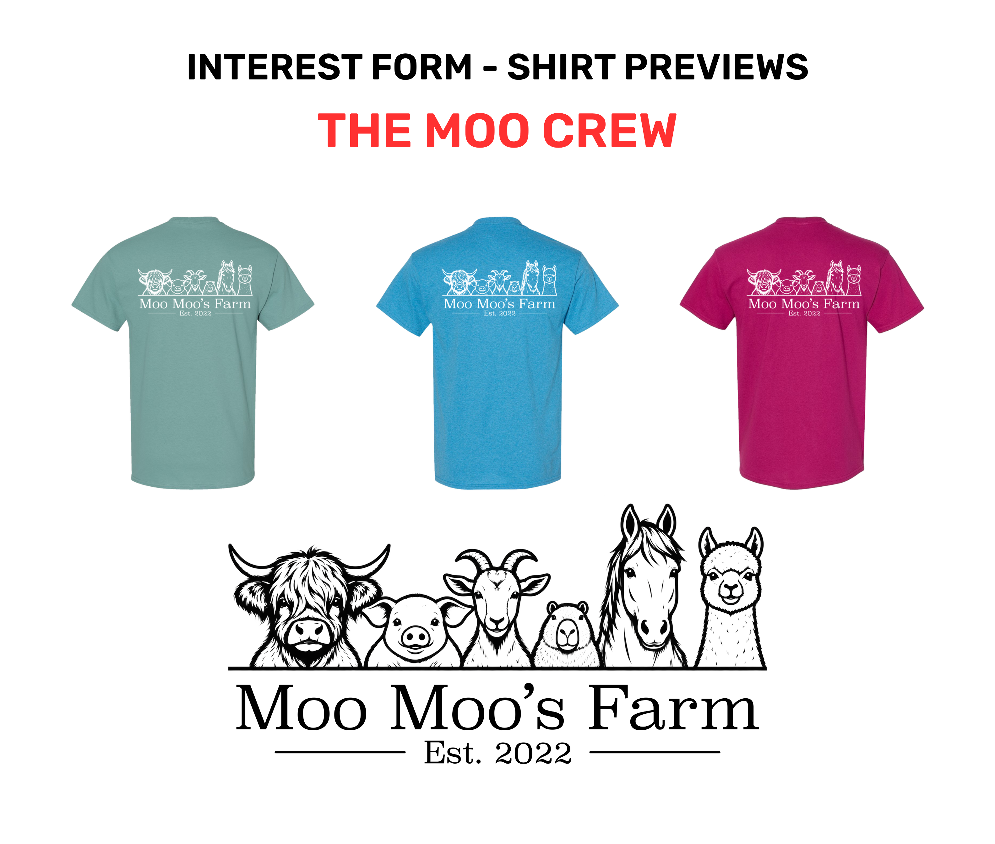 The Moo Crew T-shirt design