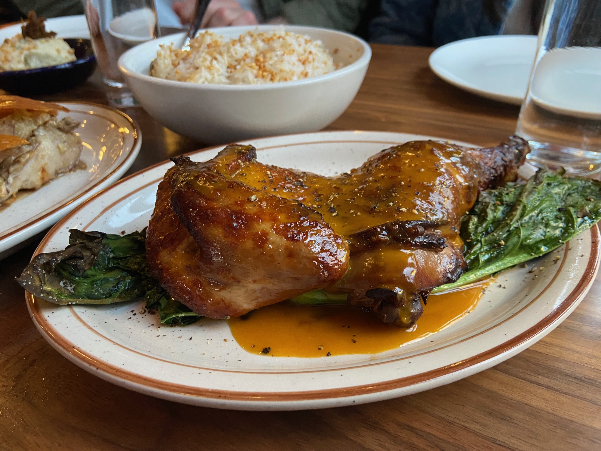 Chicken leg plate