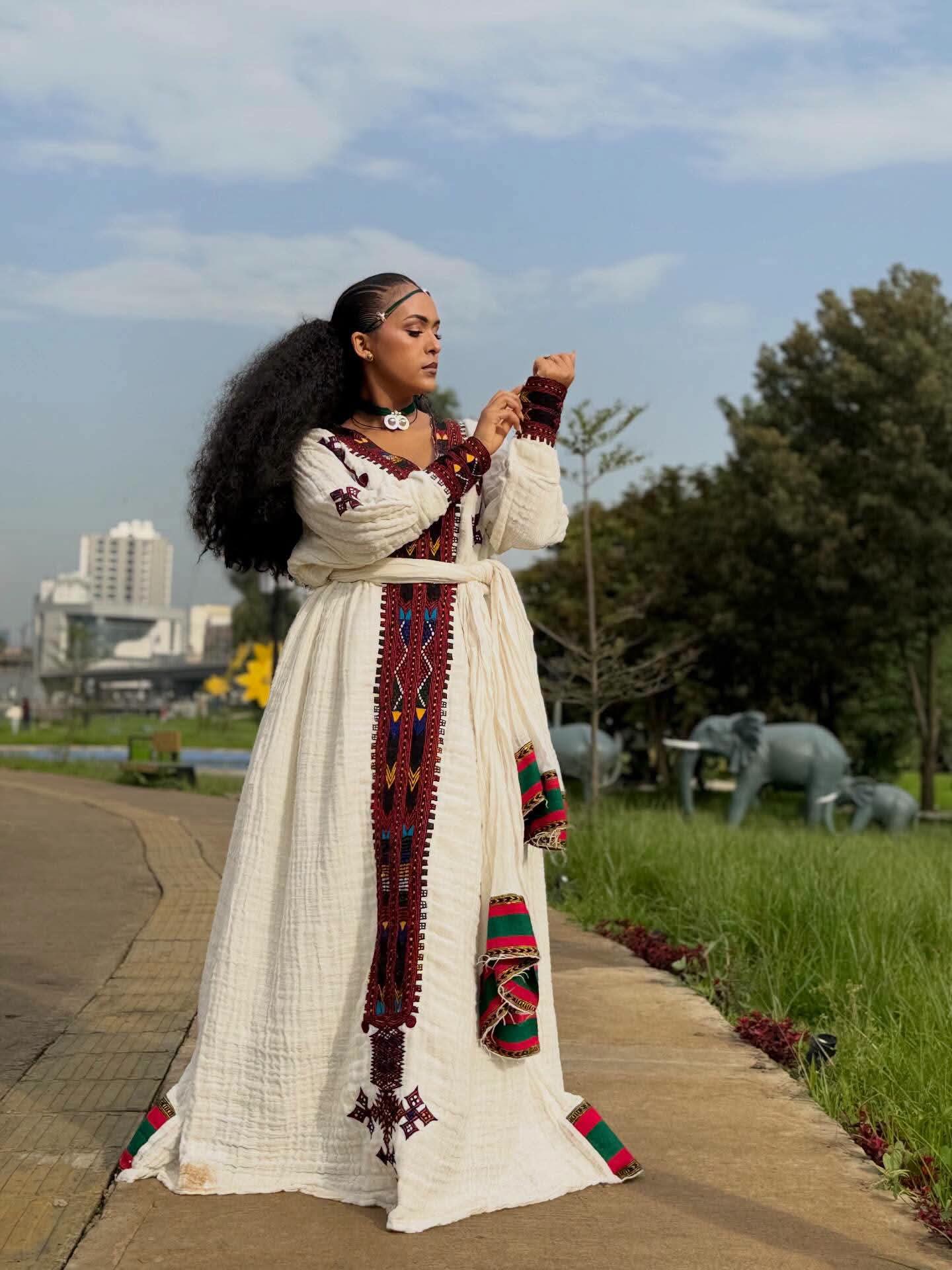 YeshiCloth, YeshiCloth Ethiopian clothing, YeshiCloth Habesha Kemis, YeshiCloth traditional Ethiopian dress, YeshiCloth Habesha fashion, YeshiCloth Ethiopian traditional clothing, YeshiCloth custom Kemis, YeshiCloth Gondar style dress